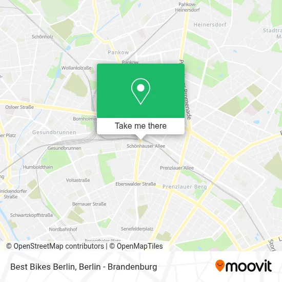 Best Bikes Berlin map