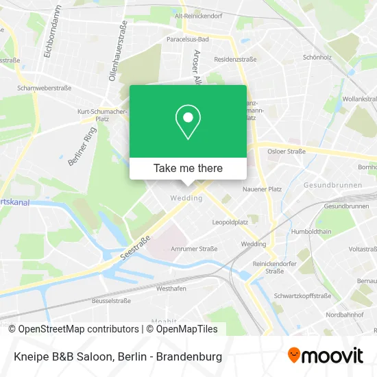 Kneipe B&B Saloon map
