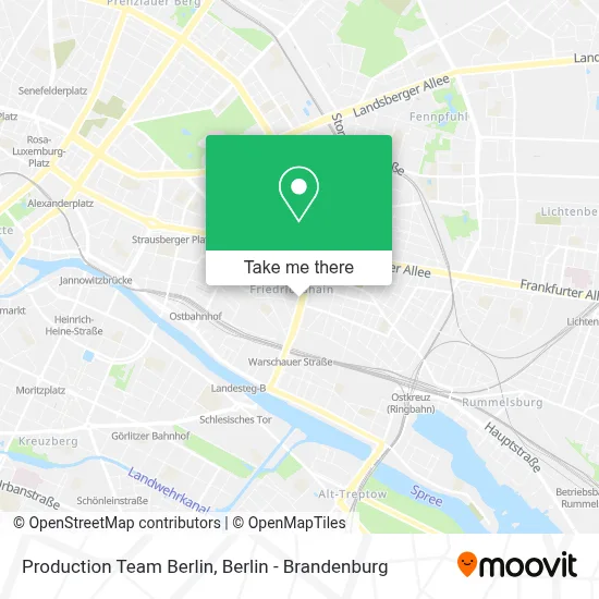 Production Team Berlin map