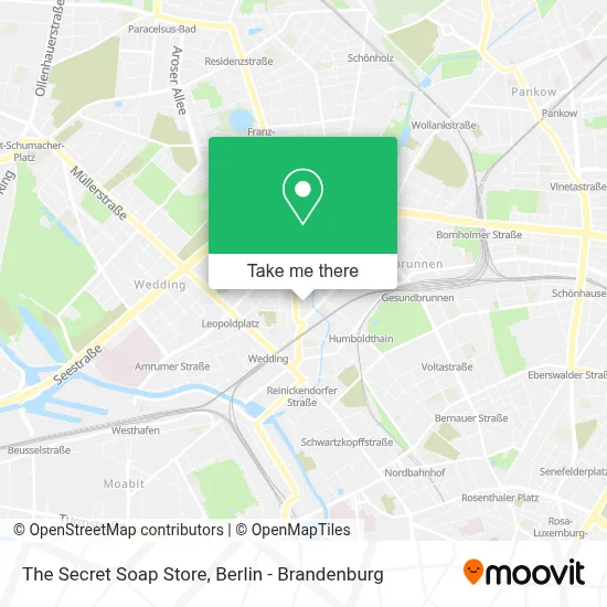 The Secret Soap Store map