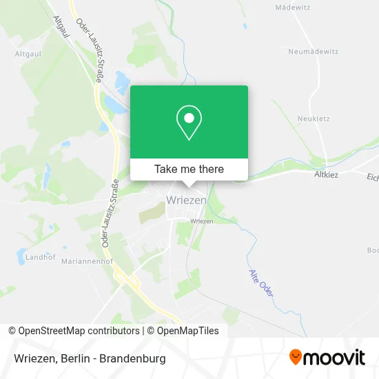 Wriezen map