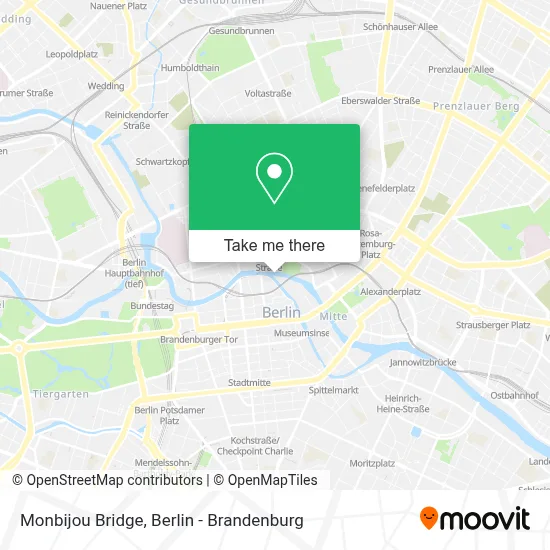 Monbijou Bridge map