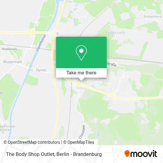 The Body Shop Outlet map