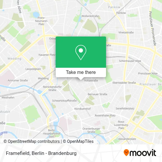 Framefield map