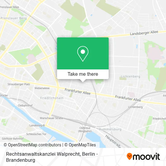 Rechtsanwaltskanzlei Walprecht map