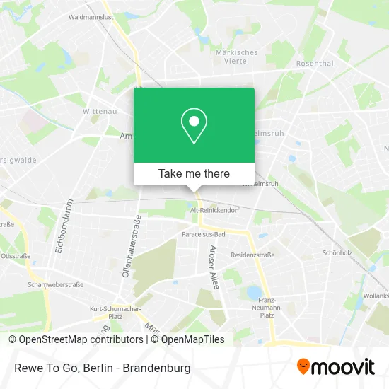 Rewe To Go map