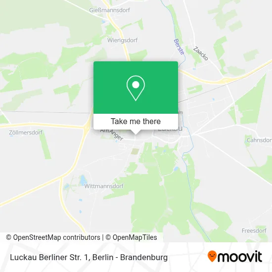Luckau Berliner Str. 1 map