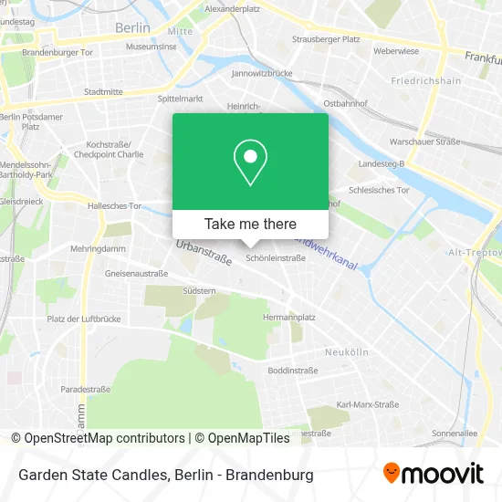 Garden State Candles map