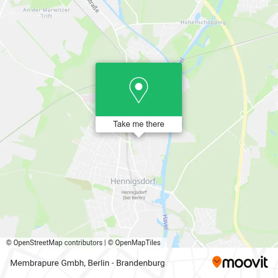 Membrapure Gmbh map