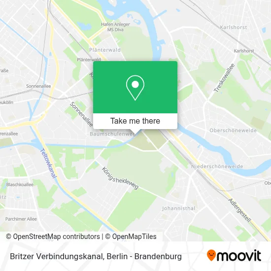 Britzer Verbindungskanal map