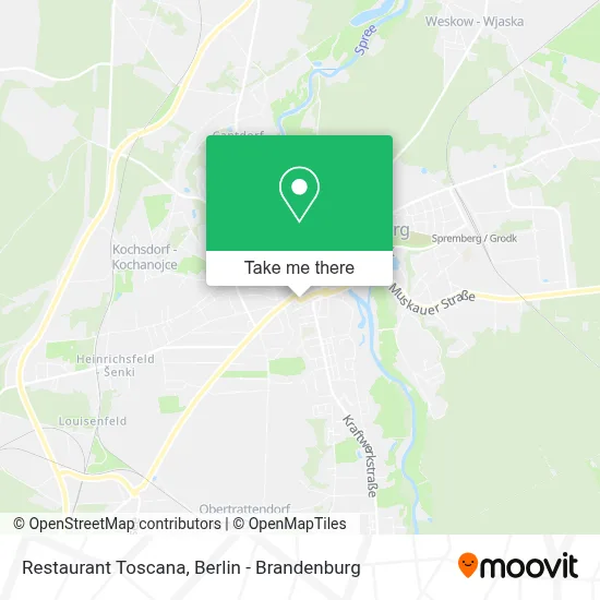 Restaurant Toscana map