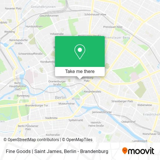 Fine Goods | Saint James map