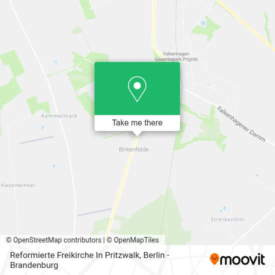Reformierte Freikirche In Pritzwalk map
