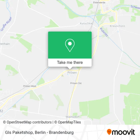 Gls Paketshop map