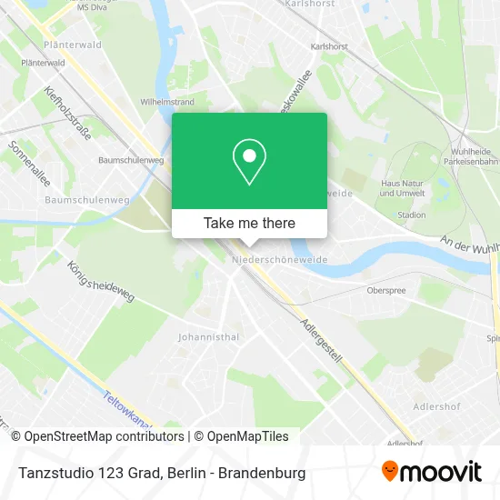 Tanzstudio 123 Grad map