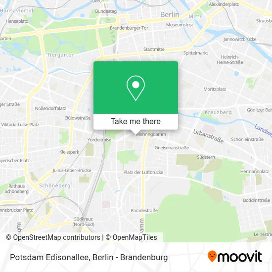 Potsdam Edisonallee map
