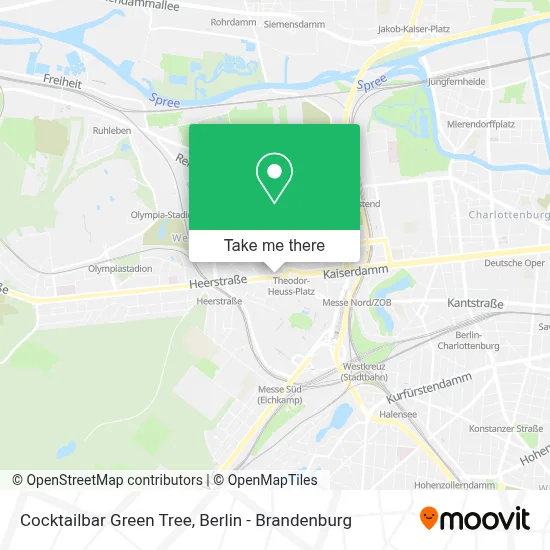 Cocktailbar Green Tree map