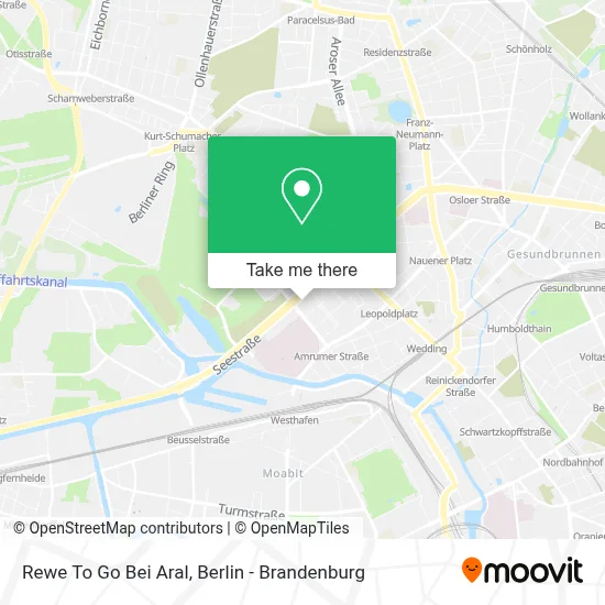 Rewe To Go Bei Aral map