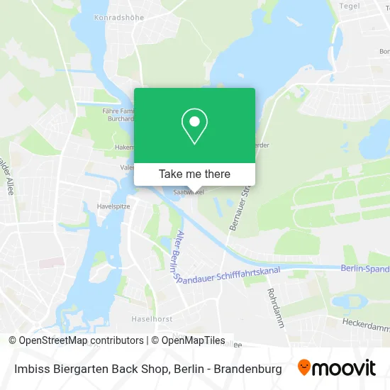 Imbiss Biergarten Back Shop map