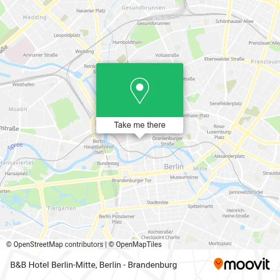 B&B Hotel Berlin-Mitte map