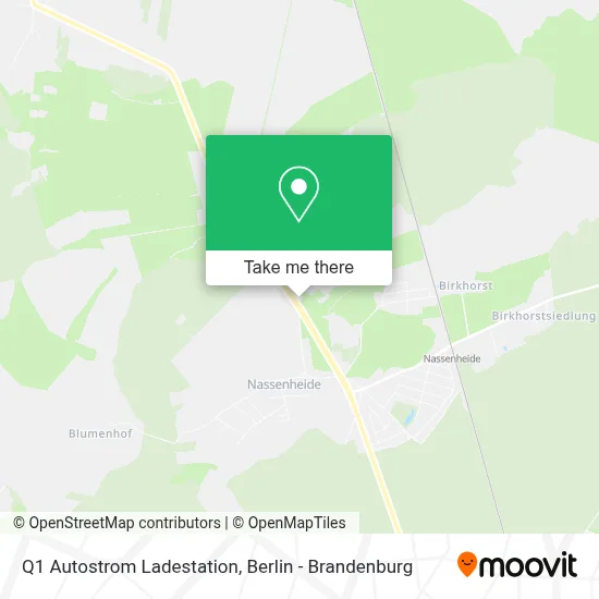 Q1 Autostrom Ladestation map