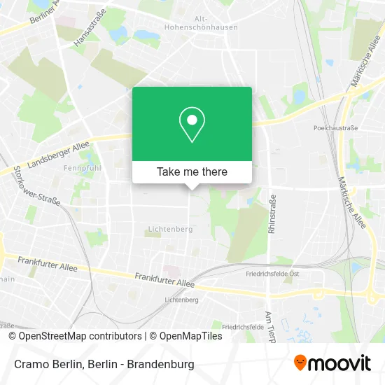 Cramo Berlin map