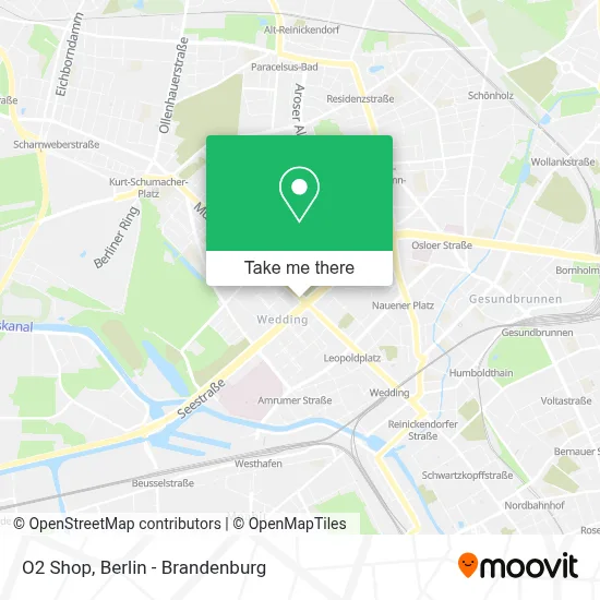O2 Shop map