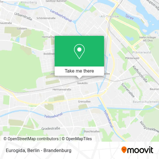 Eurogida map