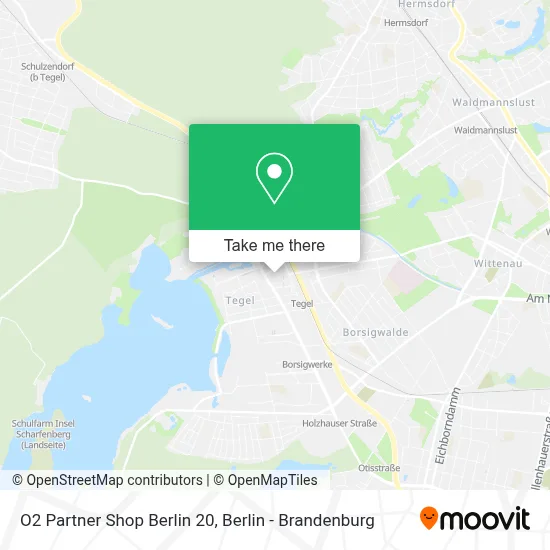 O2 Partner Shop Berlin 20 map