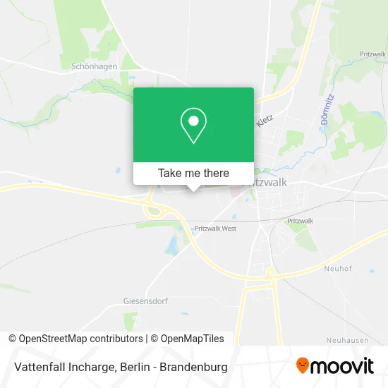 Vattenfall Incharge map