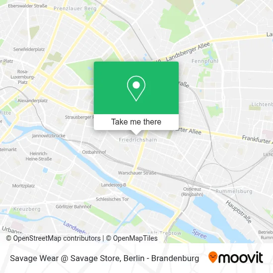 Savage Wear @ Savage Store map