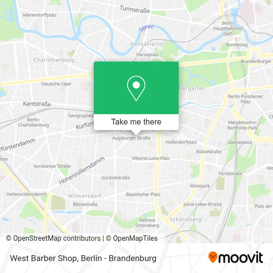 West Barber Shop map