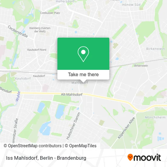 Iss Mahlsdorf map
