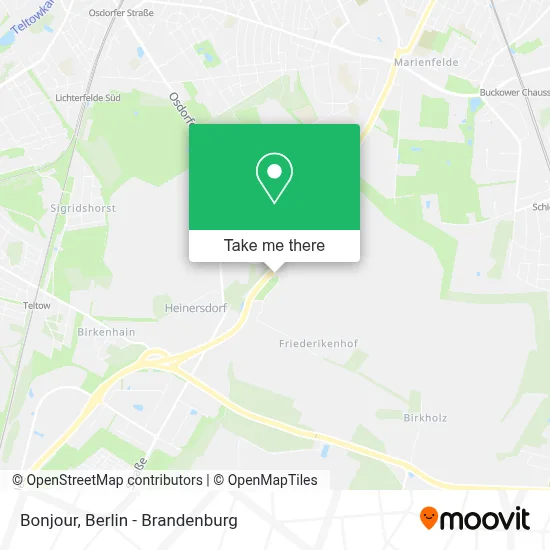 Bonjour map