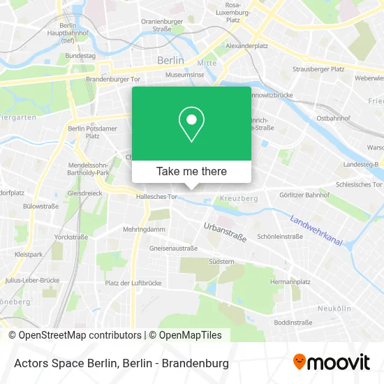 Actors Space Berlin map