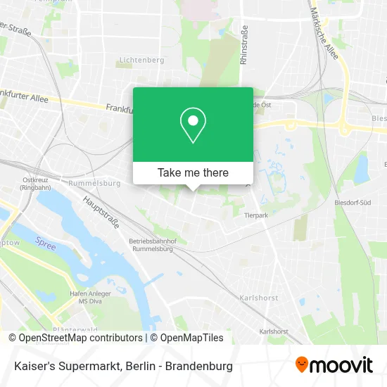 Kaiser's Supermarkt map