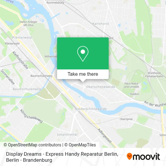 Display Dreams - Express Handy Reparatur Berlin map