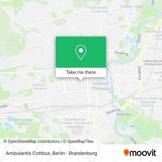 Ambulantis Cottbus map
