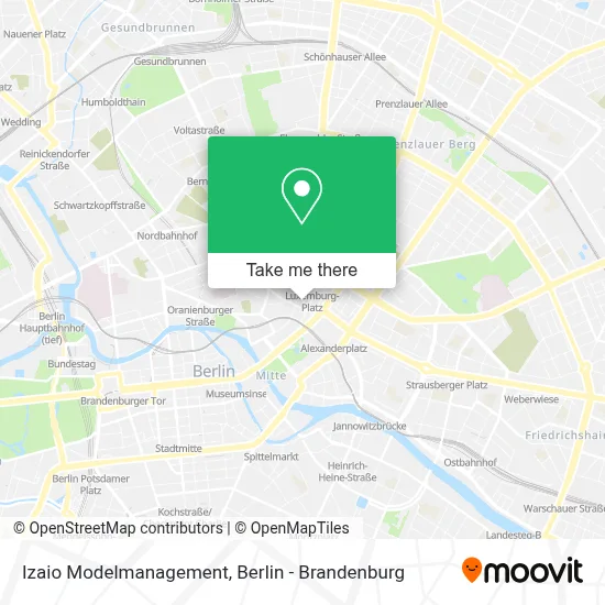 Izaio Modelmanagement map