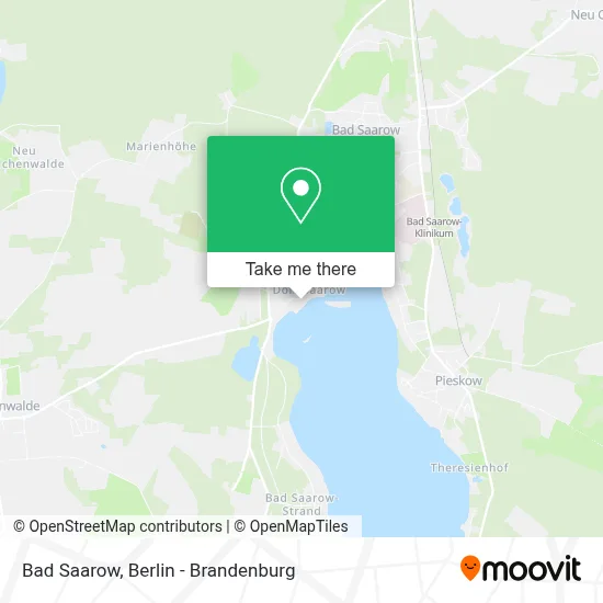 Bad Saarow map