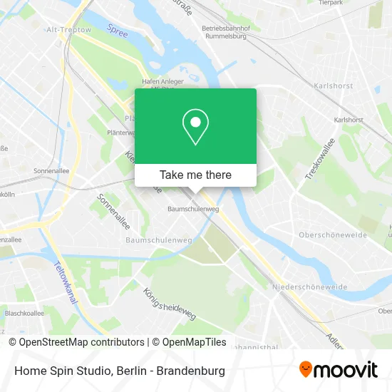 Home Spin Studio map
