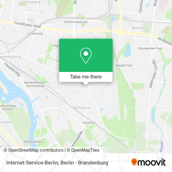 Internet-Service-Berlin map