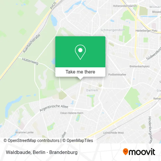 Waldbaude map