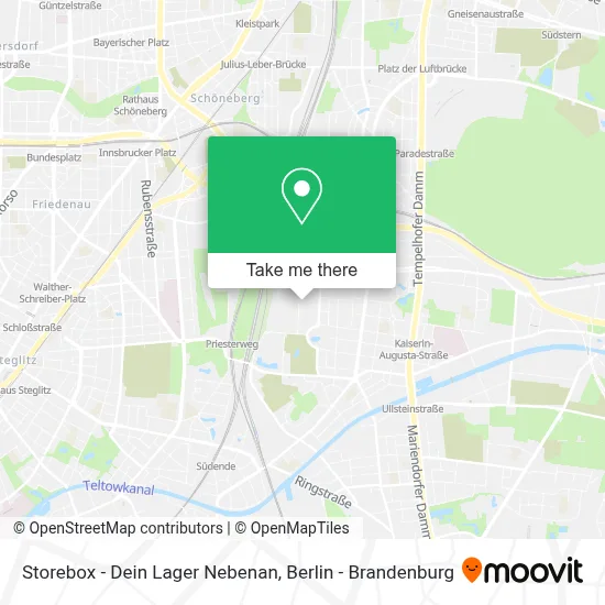 Storebox - Dein Lager Nebenan map