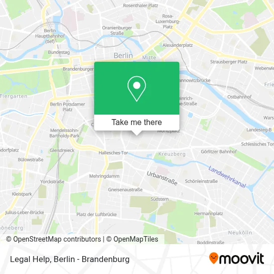 Legal Help map