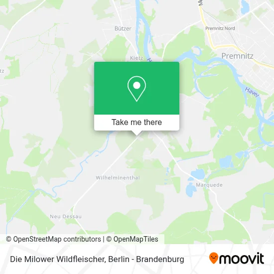 Die Milower Wildfleischer map