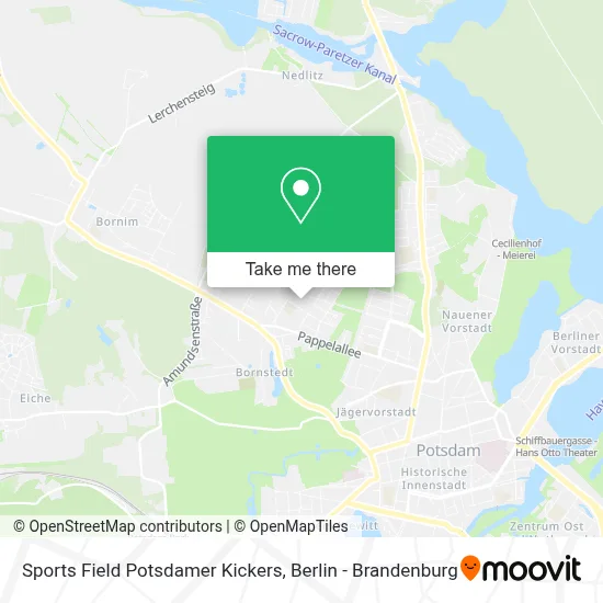 Sports Field Potsdamer Kickers map