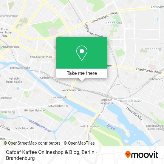 Cafcaf Kaffee Onlineshop & Blog map