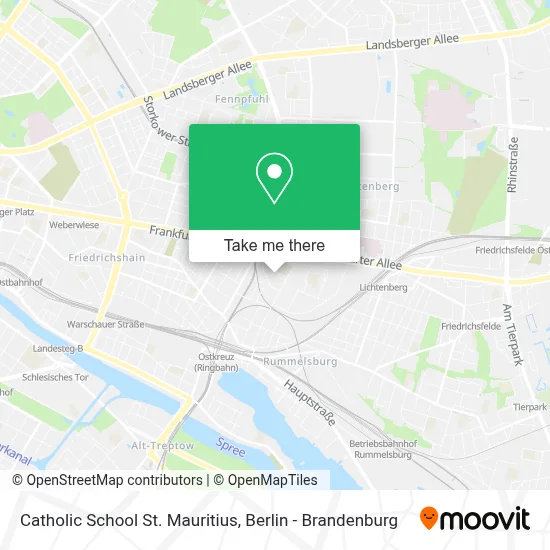 Catholic School St. Mauritius map