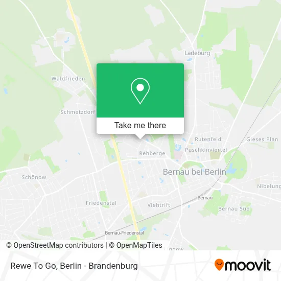 Rewe To Go map